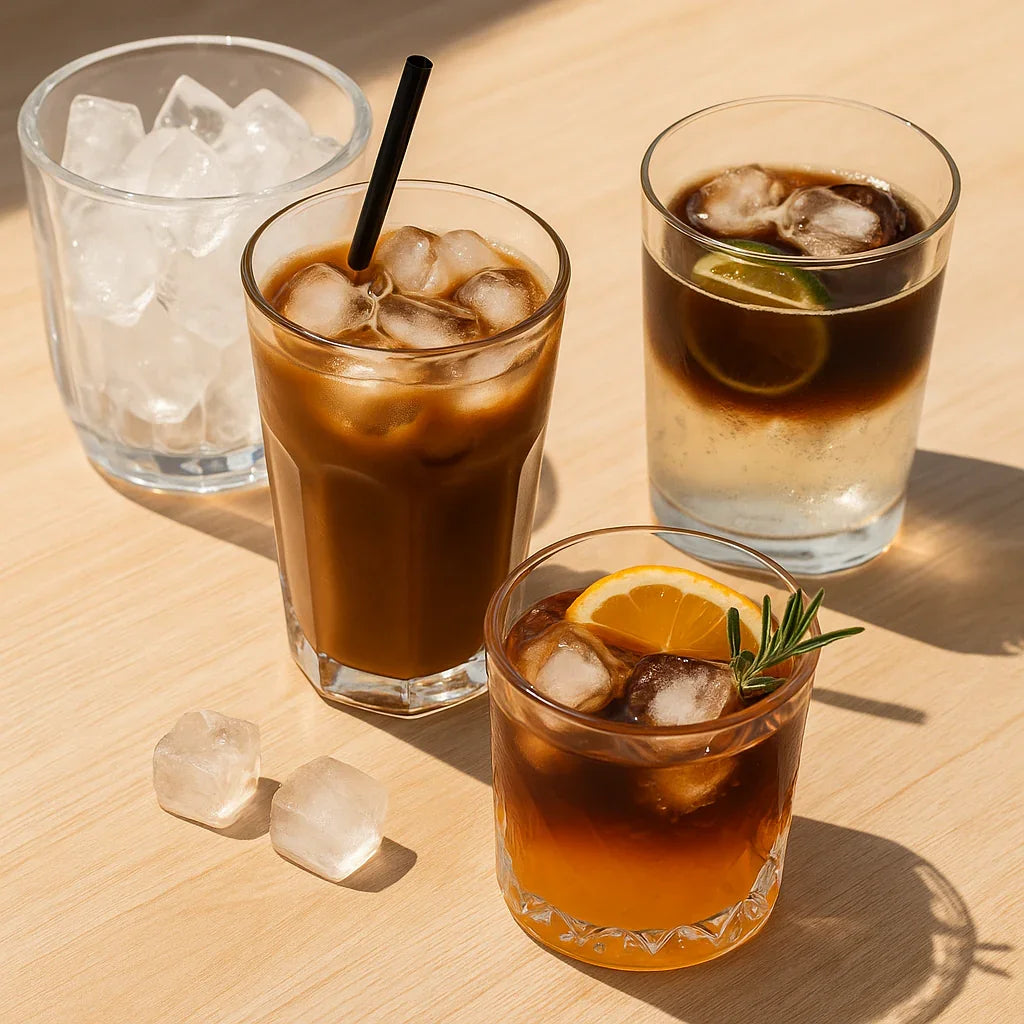 Eiswürfel, Eiskaffee & Sommerdrink – stilvoll serviert mit den richtigen Gläsern - Kochschein