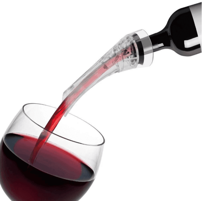 Exklusiver Weinbelüfter Ausgießer & Servierhals mit Edelstahlfilter - Kochschein