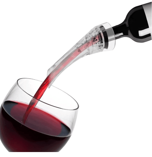 Exklusiver Weinbelüfter Ausgießer & Servierhals mit Edelstahlfilter - Kochschein
