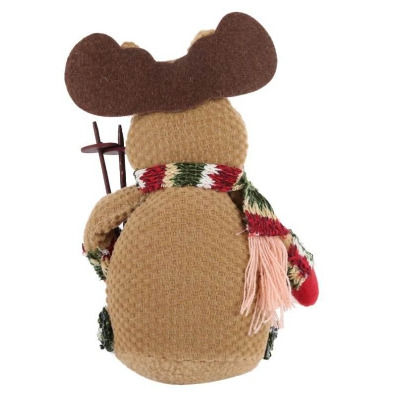 Weihnachtsdekoration | Weihnachtsfigur Elch - Weihnachtsmann - Schneemann - Kochschein