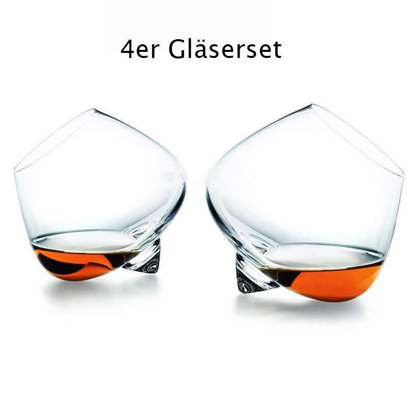 Faszinierendes Kristallglas - Whiskeyglas Cocktailglas (Einzeln, 2er, 4er Set) - Kochschein