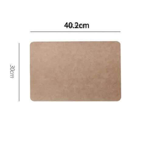 Exklusive Kunstleder Tischset (verschiedene Farben) - Kochschein