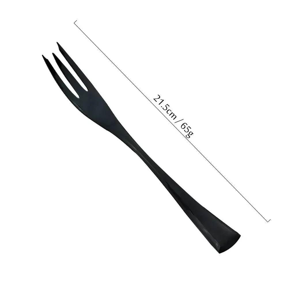 Extravagantes schwarzes Edelstahl Besteck Set (Einzeln bestellen) - Kochschein