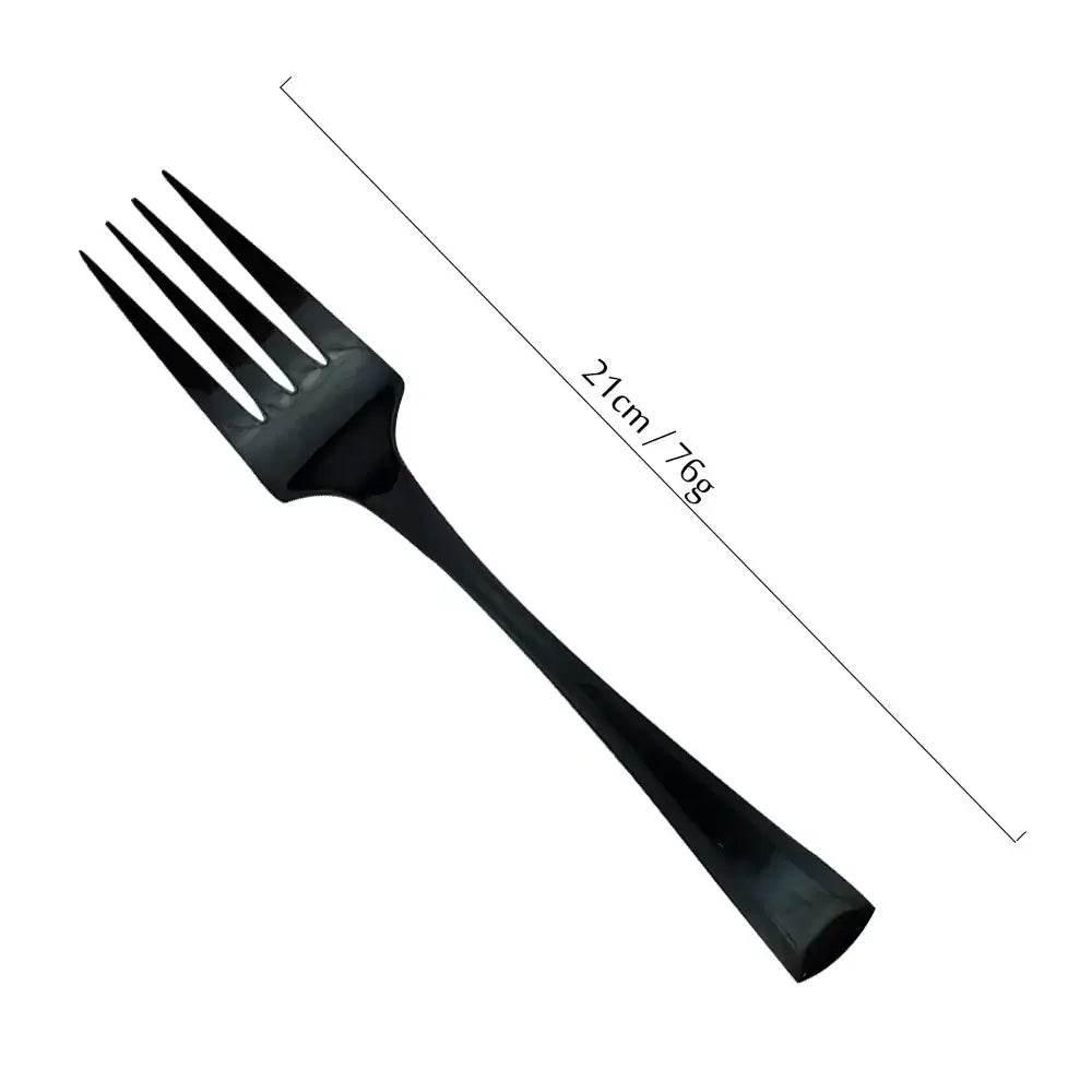 Extravagantes schwarzes Edelstahl Besteck Set (Einzeln bestellen) - Kochschein