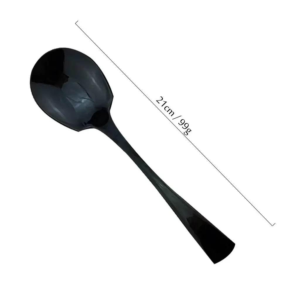 Extravagantes schwarzes Edelstahl Besteck Set (Einzeln bestellen) - Kochschein