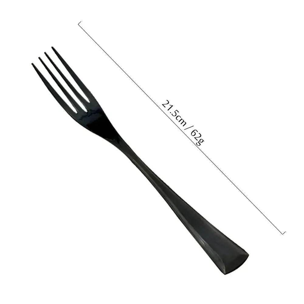 Extravagantes schwarzes Edelstahl Besteck Set (Einzeln bestellen) - Kochschein