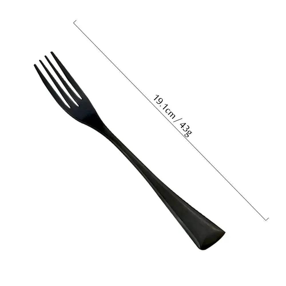 Extravagantes schwarzes Edelstahl Besteck Set (Einzeln bestellen) - Kochschein