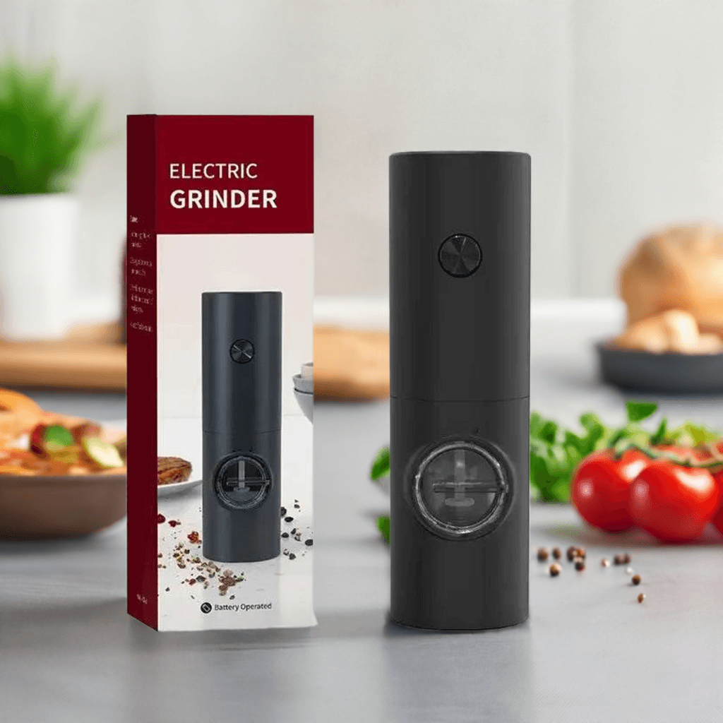 Homtronic Elektrische Salz & Pfeffermühlen Set - Wiederaufladbar Mit LED Licht