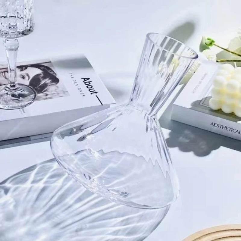 Exklusiver rotierender Kristallglas Dekanter (1 Liter) - Kochschein