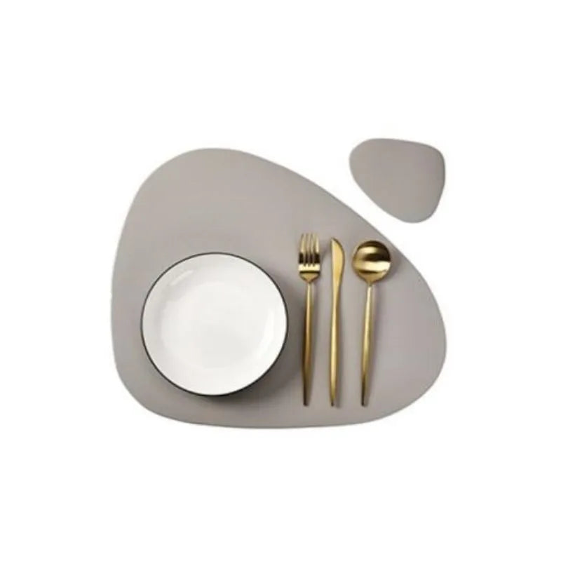 Großes Leder Tischset - Tischuntersetzer (10 Farben + Sets) NEU - Kochschein