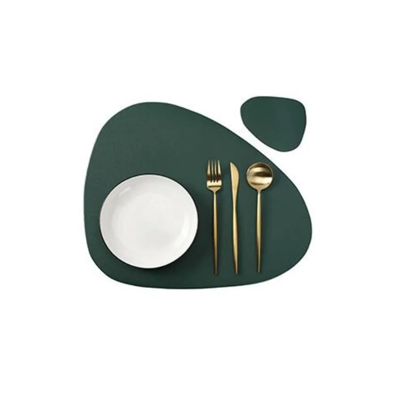 Großes Leder Tischset - Tischuntersetzer (10 Farben + Sets) NEU - Kochschein