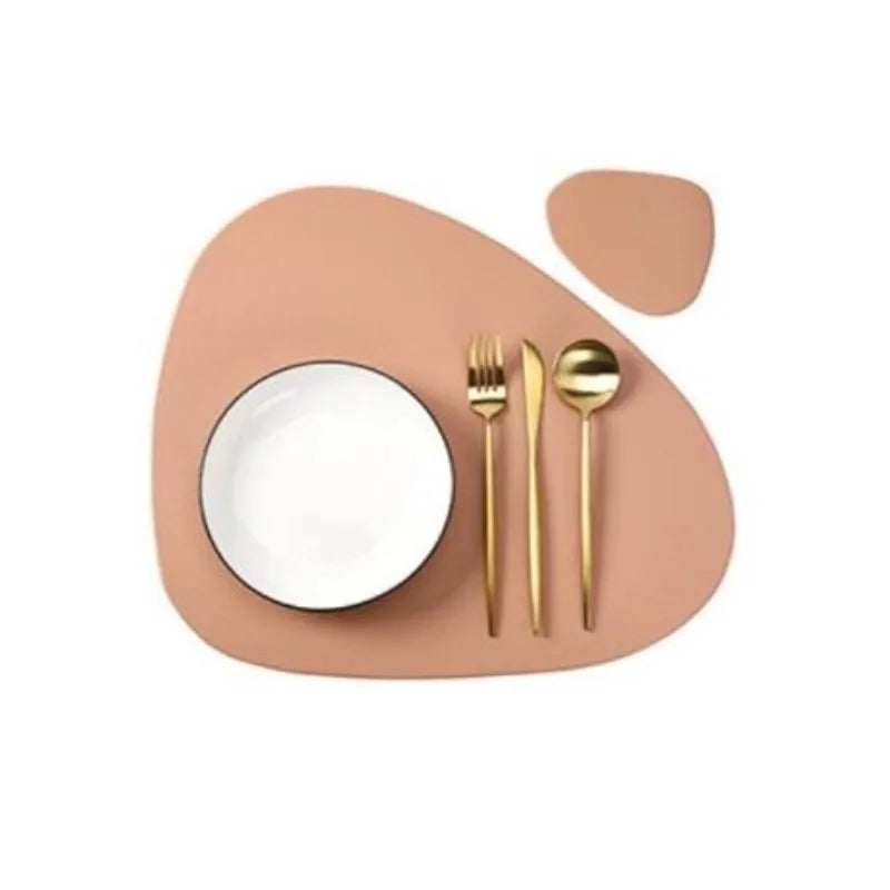 Großes Leder Tischset - Tischuntersetzer (10 Farben + Sets) NEU - Kochschein