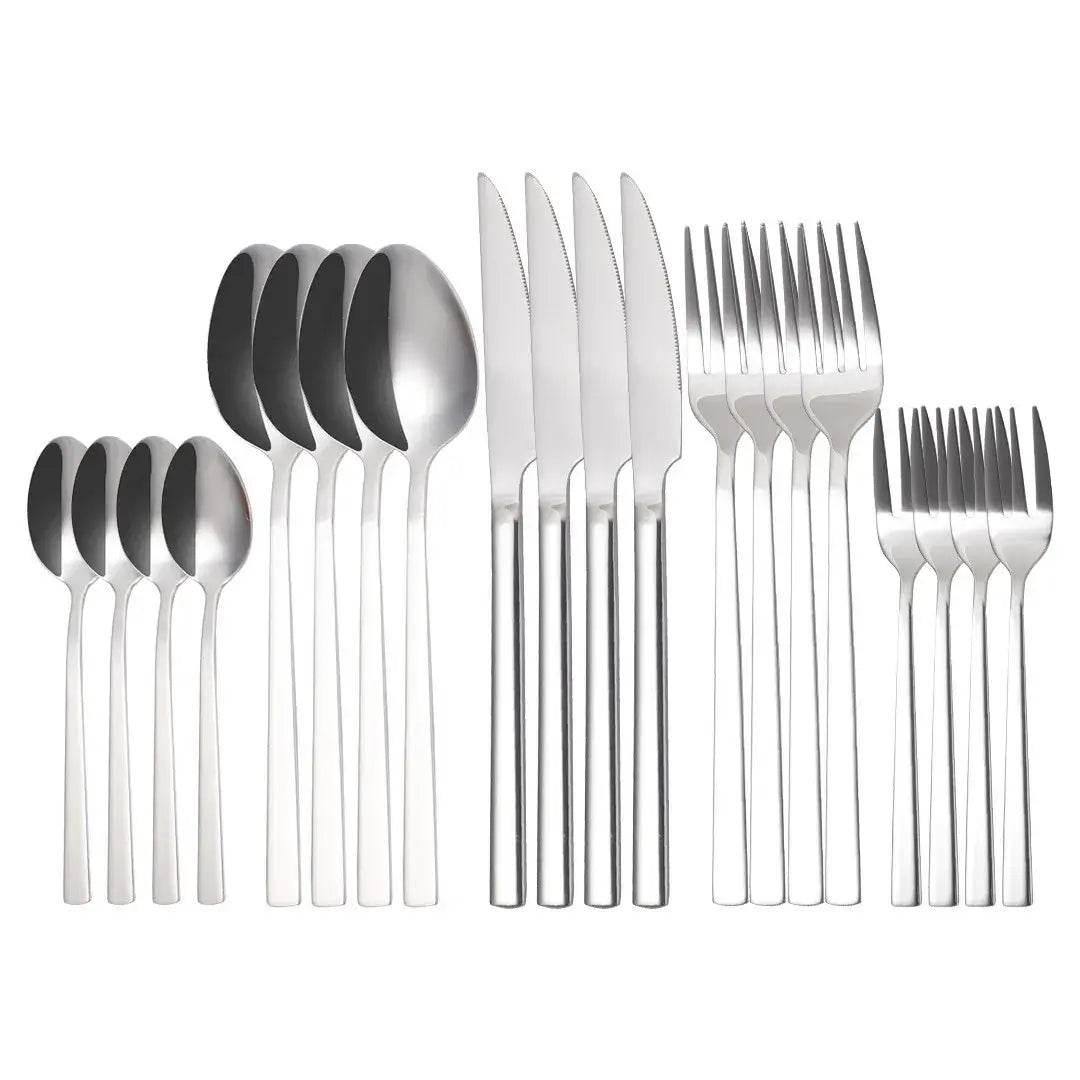 Extravagantes Besteck Set 20-teilig Edelstahl | PUR (verschiedene Farben) - Kochschein