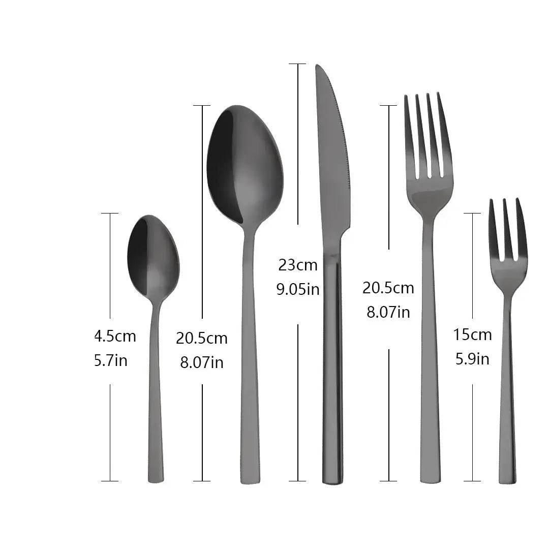 Extravagantes Besteck Set 20-teilig Edelstahl | PUR (verschiedene Farben) - Kochschein