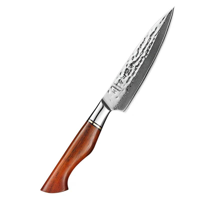 HEZHEN Damastmesser - Master Series 5 Zoll | 73-Lagen Premium Qualität - Kochschein