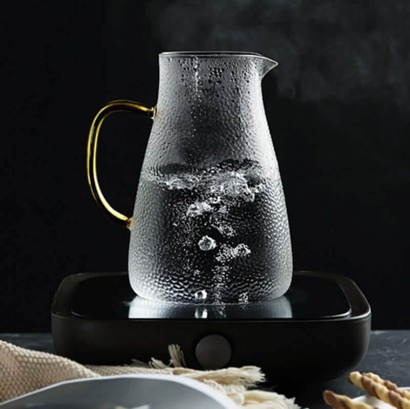 Hochwertige Glas Karaffe - mit Filter (Zwei Größen) - Kochschein