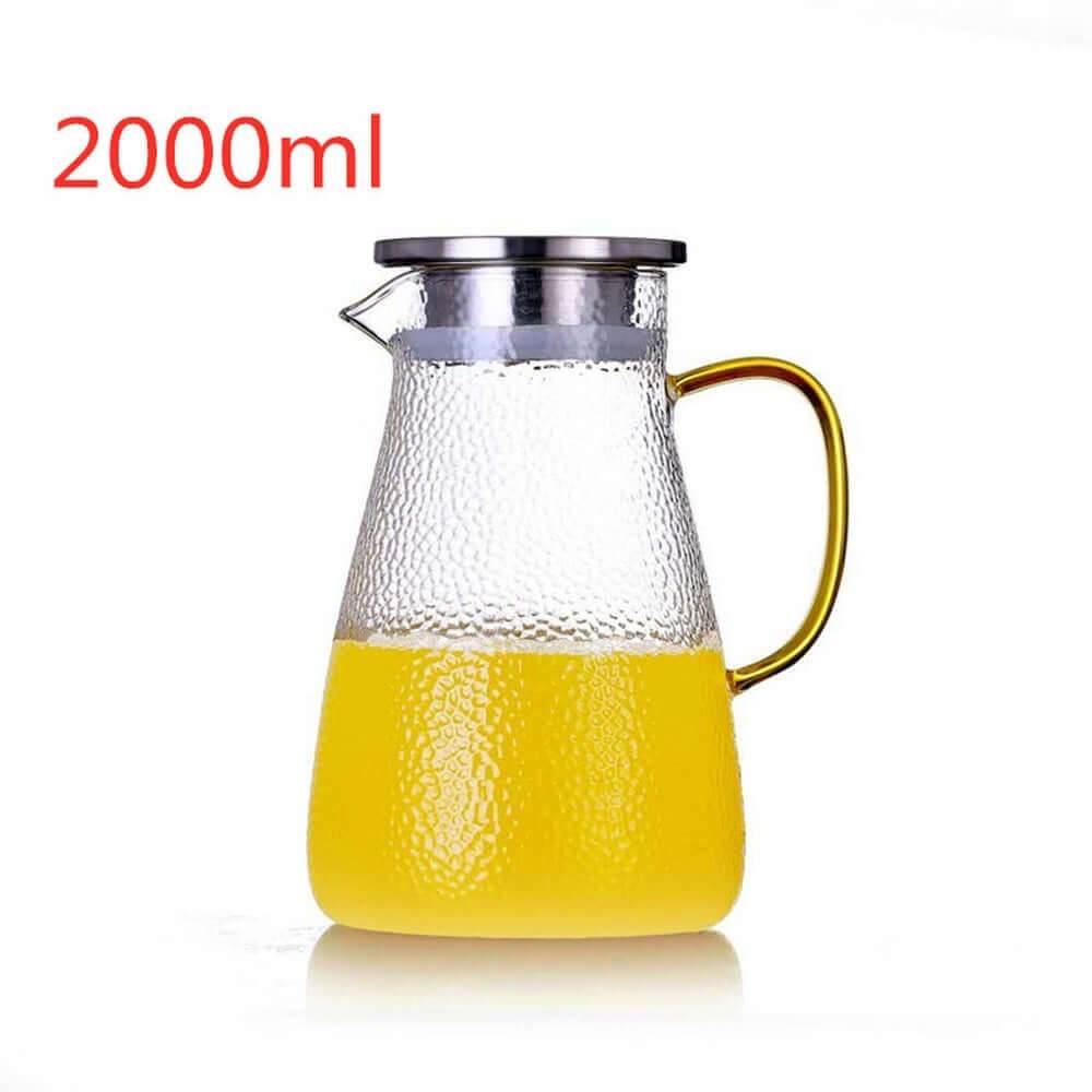 Hochwertige Glas Karaffe - mit Filter (Zwei Größen) - Kochschein