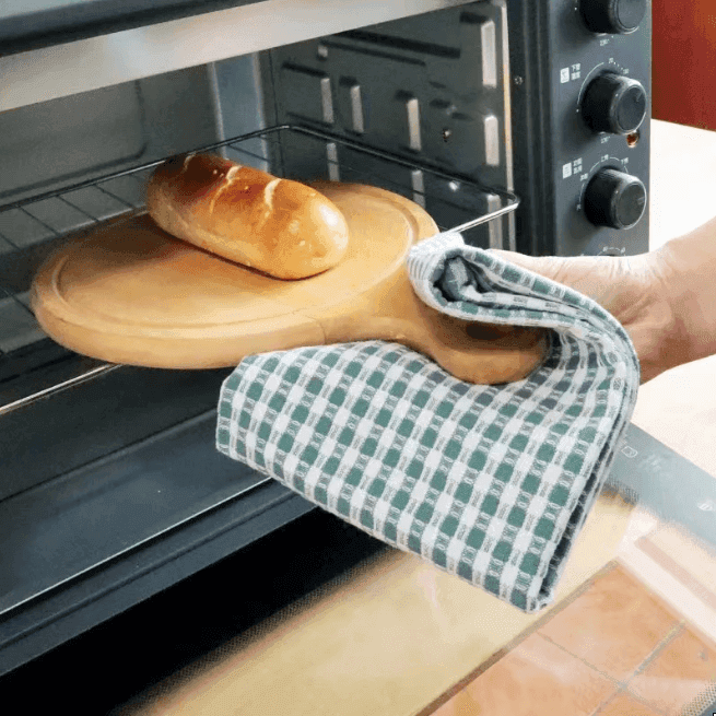 Hochwertige Küchenhandtücher 100% Natürliche Baumwolle (3er Set) - Kochschein