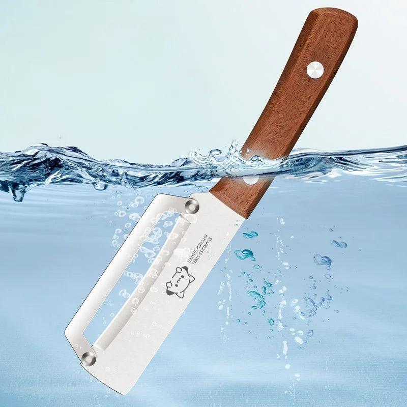 Hochwertiges Obst- Gemüsemesser mit Holzgriff - Kochschein