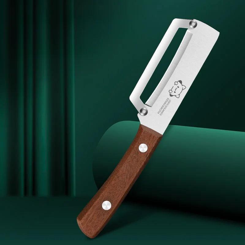 Hochwertiges Obst- Gemüsemesser mit Holzgriff - Kochschein