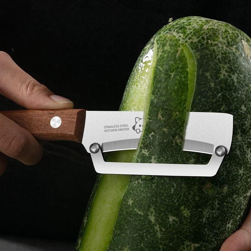 Hochwertiges Obst- Gemüsemesser mit Holzgriff - Kochschein