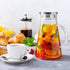 KEMORELA Moderne hitzebeständige Glas Karaffe mit Griff (2 Liter) - Kochschein