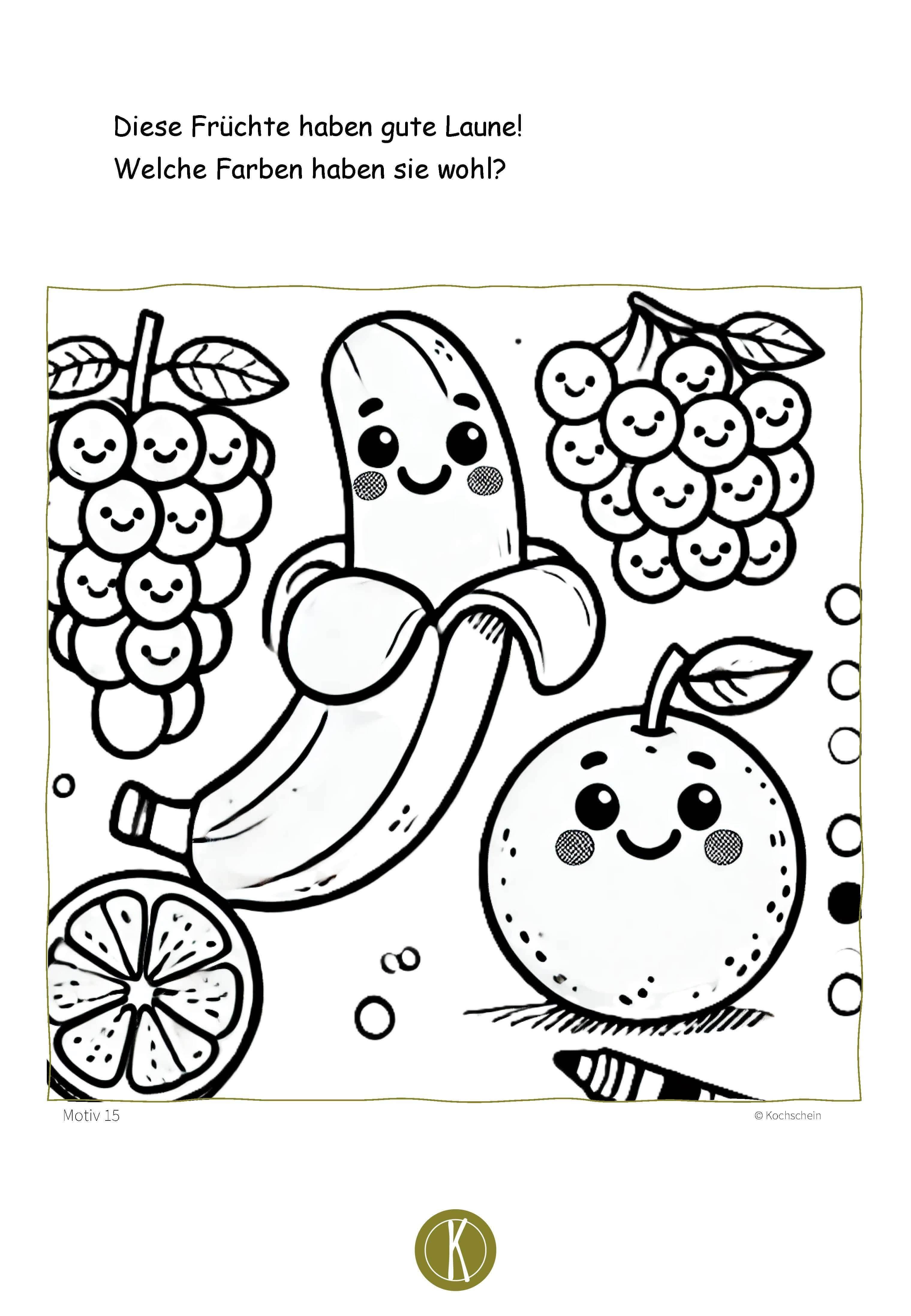 Kinder Malbuch „Kochspaß für Kinder“ - 2. Auflage - Kochschein