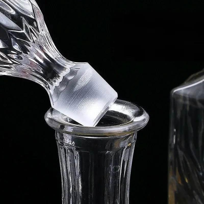 Edle handgefertigte Kristall Dekanter Whiskey - Karaffe (6 Varianten) - Kochschein
