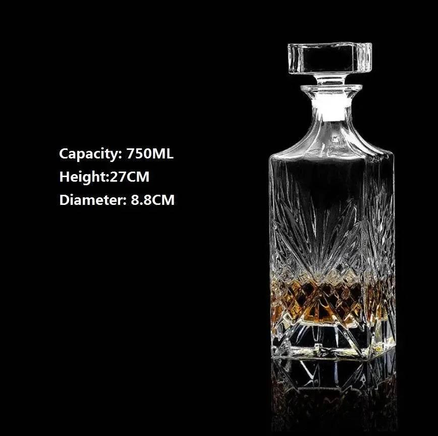Edle handgefertigte Kristall Dekanter Whiskey - Karaffe (6 Varianten) - Kochschein