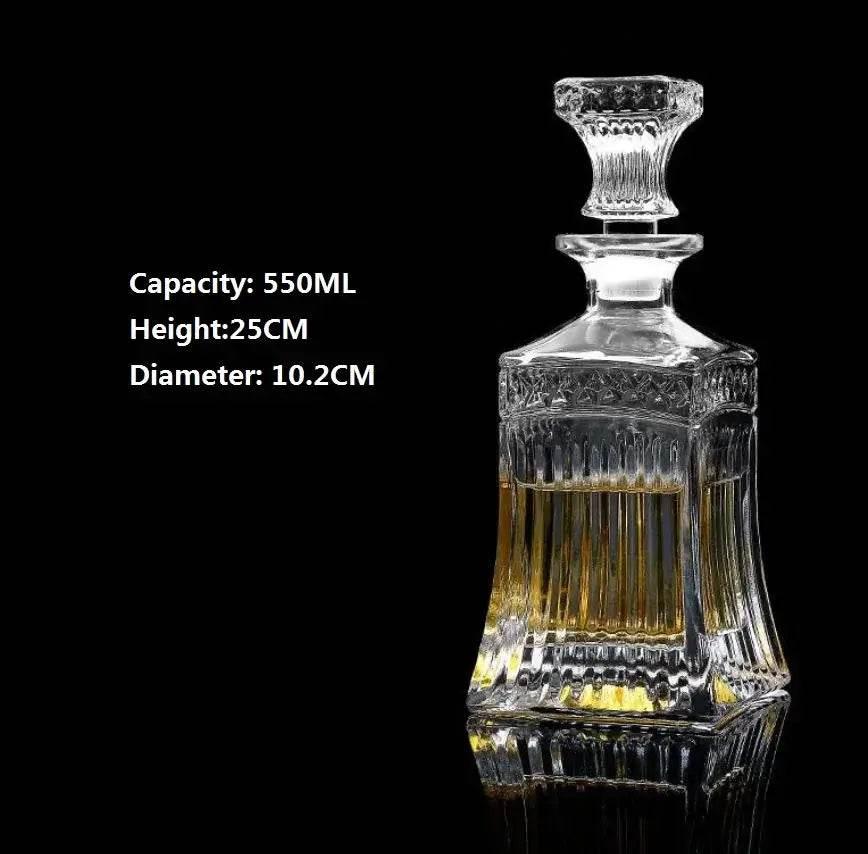 Edle handgefertigte Kristall Dekanter Whiskey - Karaffe (6 Varianten) - Kochschein
