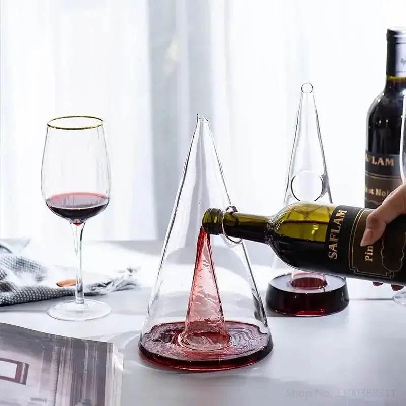 Handgefertigter Luxus Wein Dekanter PYRAMIDE (3 Größen) - Kochschein