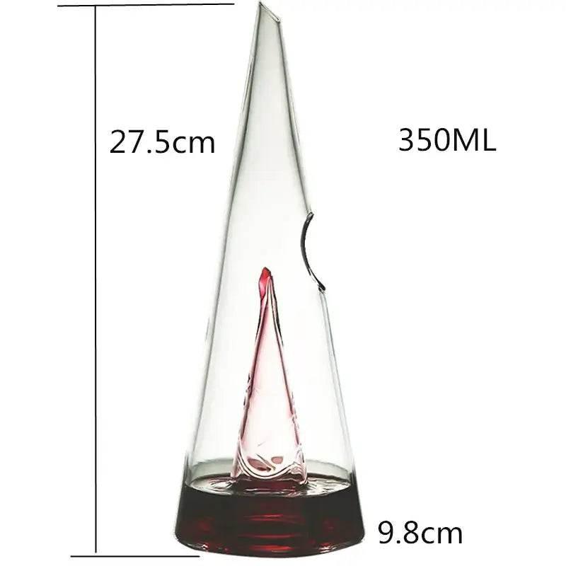 Handgefertigter Luxus Wein Dekanter PYRAMIDE (3 Größen) - Kochschein