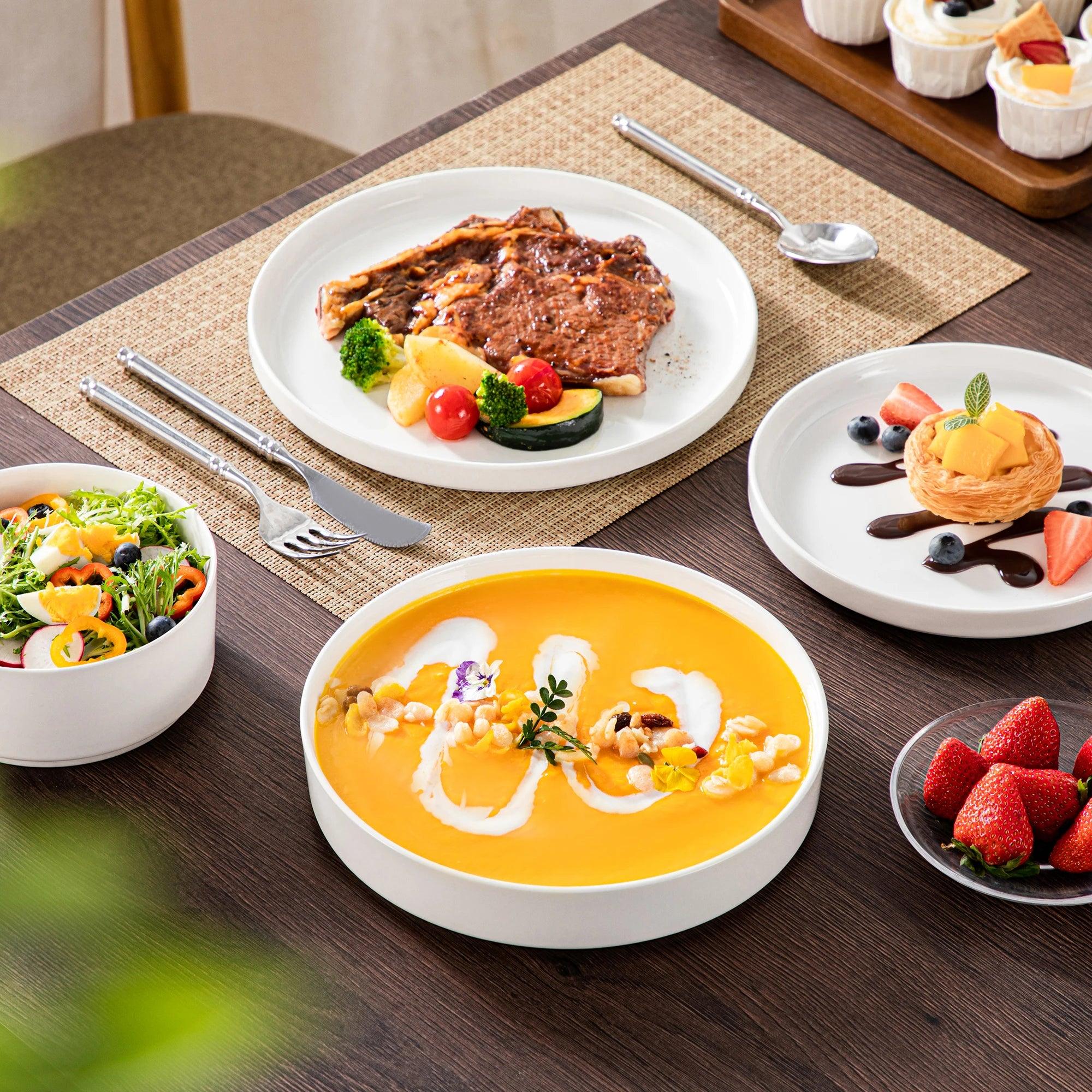 Elegantes MALACASA Porzellan Geschirrset (2 Varianten und verschiedene Sets) - Kochschein