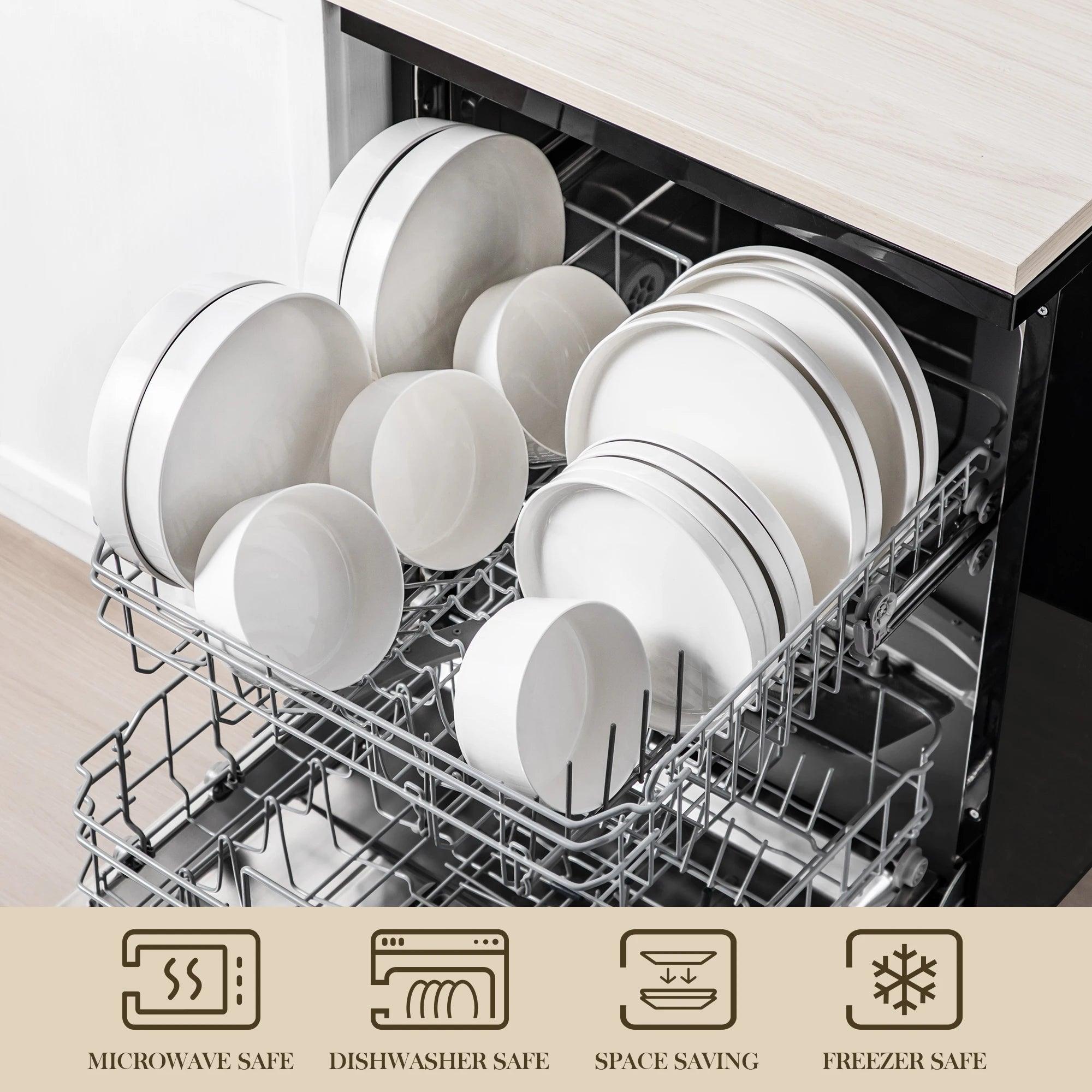 Elegantes MALACASA Porzellan Geschirrset (2 Varianten und verschiedene Sets) - Kochschein