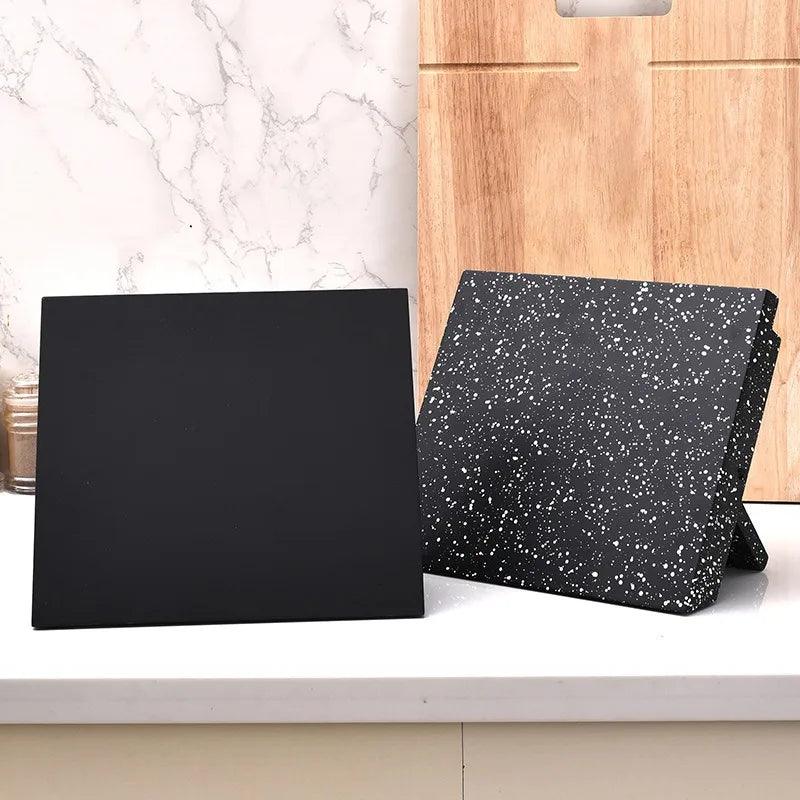 Magnetischer Messerblock aus MDF (Schwarz oder Moiré) - Kochschein