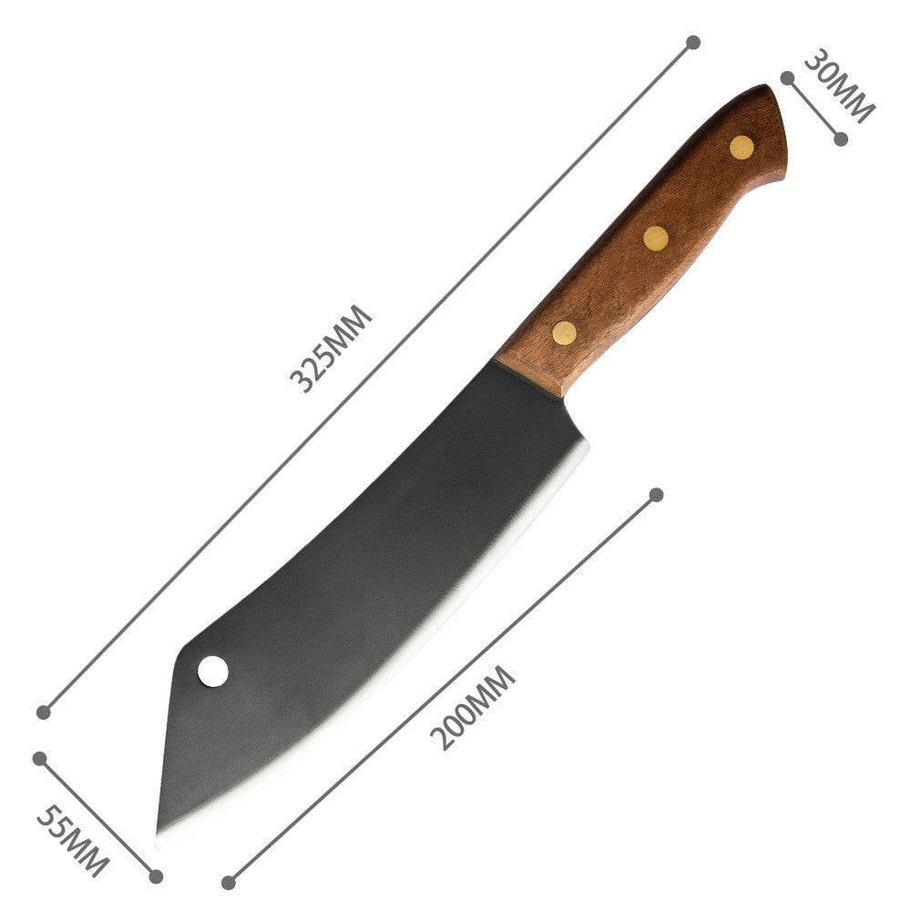 Premium Sapeli Edelstahl Küchenmesser 20 cm - Scharf und Langlebig - Kochschein