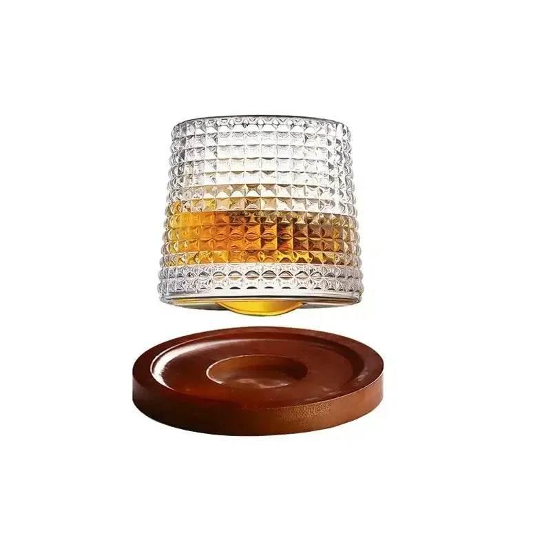 Rotierendes Whiskeyglas aus bleifreiem Kristallglas I (3 Varianten und Sets) - Kochschein