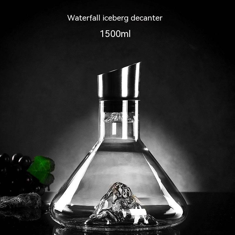 Edler Eisberg Wasserfall Rotwein Dekanter 1500ml (vier Varianten) - Kochschein