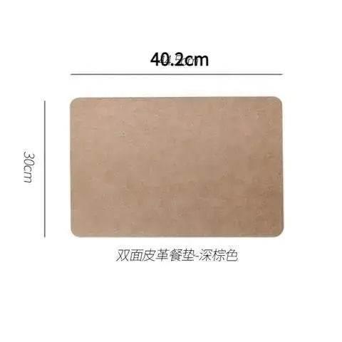 Exklusive Kunstleder Tischset (verschiedene Farben) - Kochschein