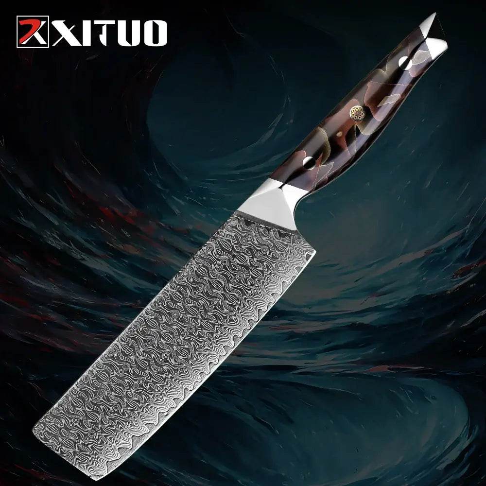 XITUO Exklusives Küchenmesser Set | 67-Lagen Damast (Einzeln oder Sets) - Kochschein