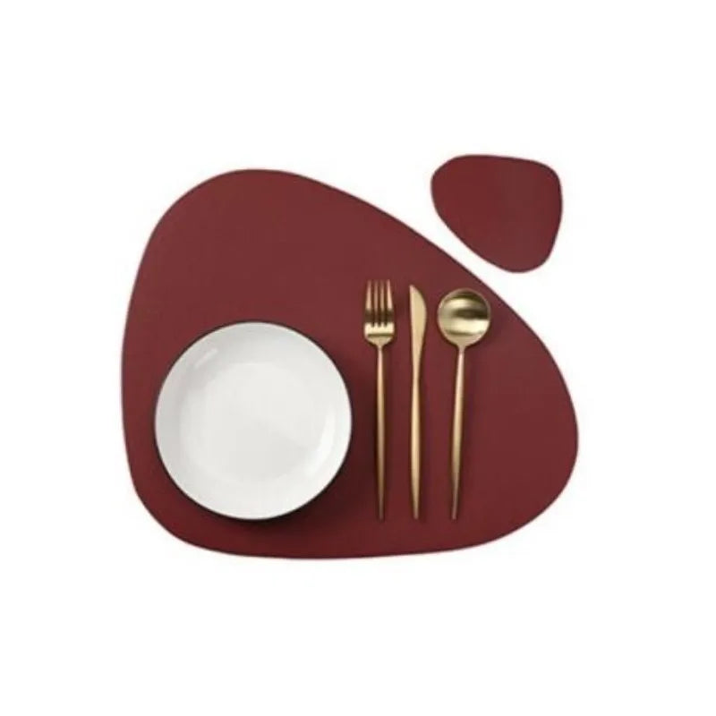 Großes Leder Tischset - Tischuntersetzer (10 Farben + Sets) NEU - Kochschein