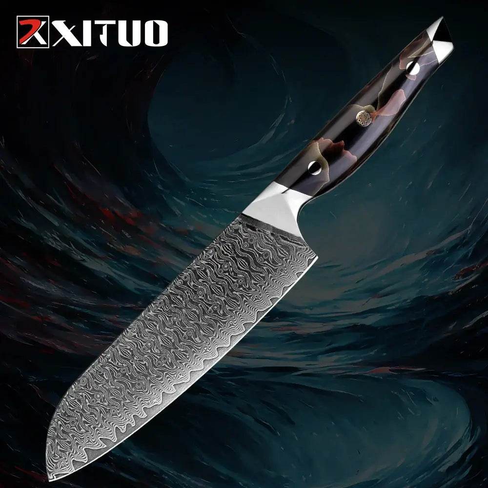 XITUO Exklusives Küchenmesser Set | 67-Lagen Damast (Einzeln oder Sets) - Kochschein