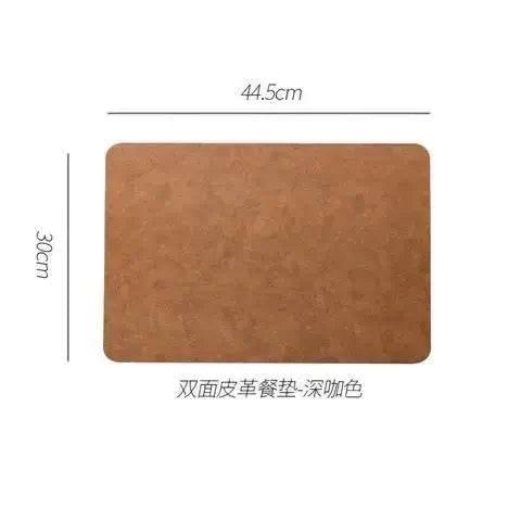 Exklusive Kunstleder Tischset (verschiedene Farben) - Kochschein