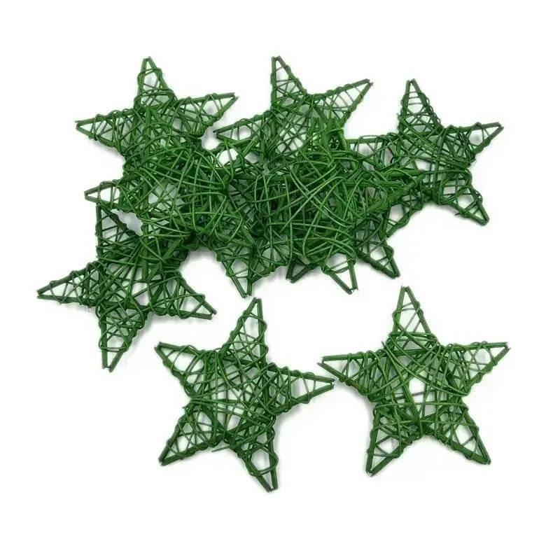 Rattan Sterne Tischdekoration 10er Pack (verschiedene Varianten) - Kochschein