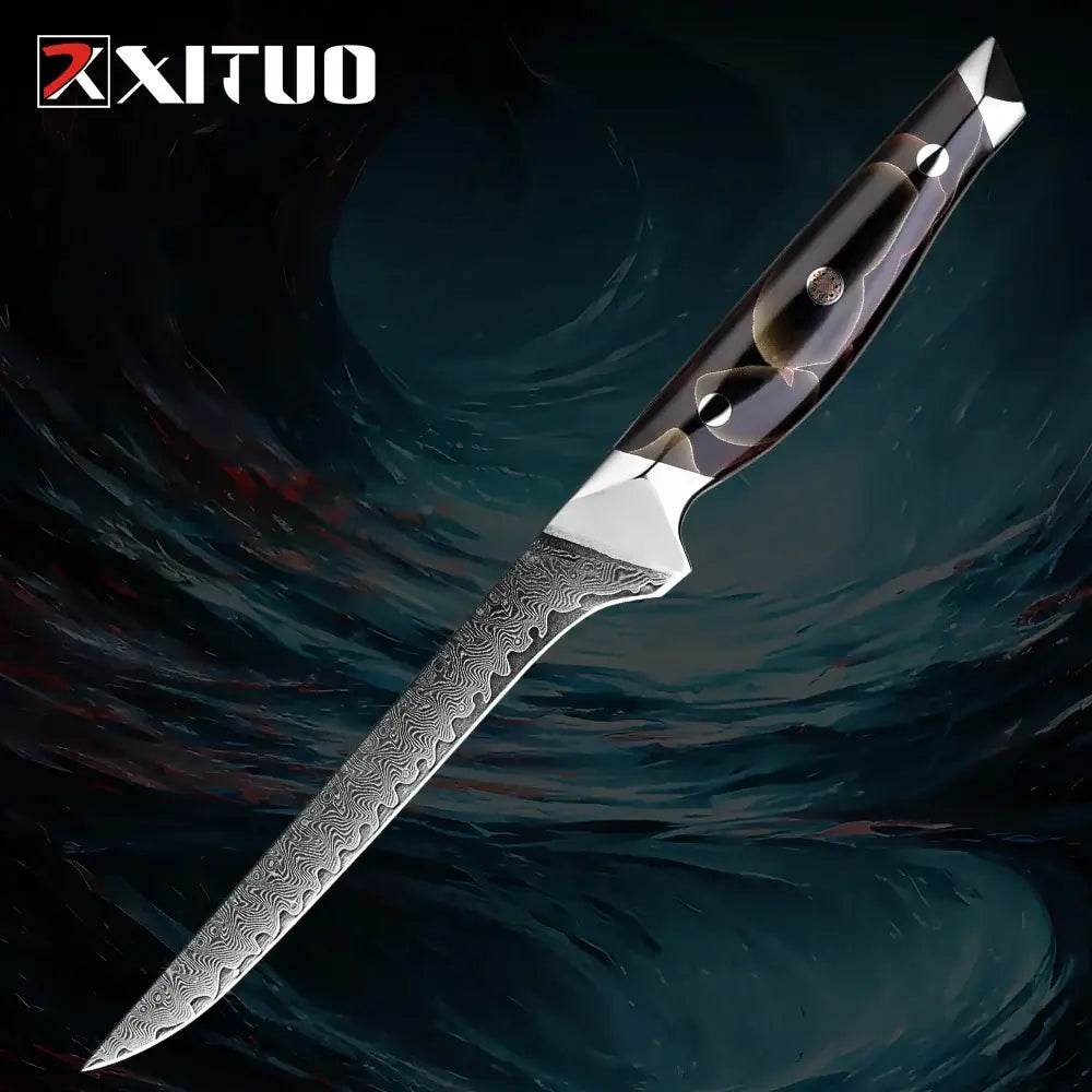 XITUO Exklusives Küchenmesser Set | 67-Lagen Damast (Einzeln oder Sets) - Kochschein
