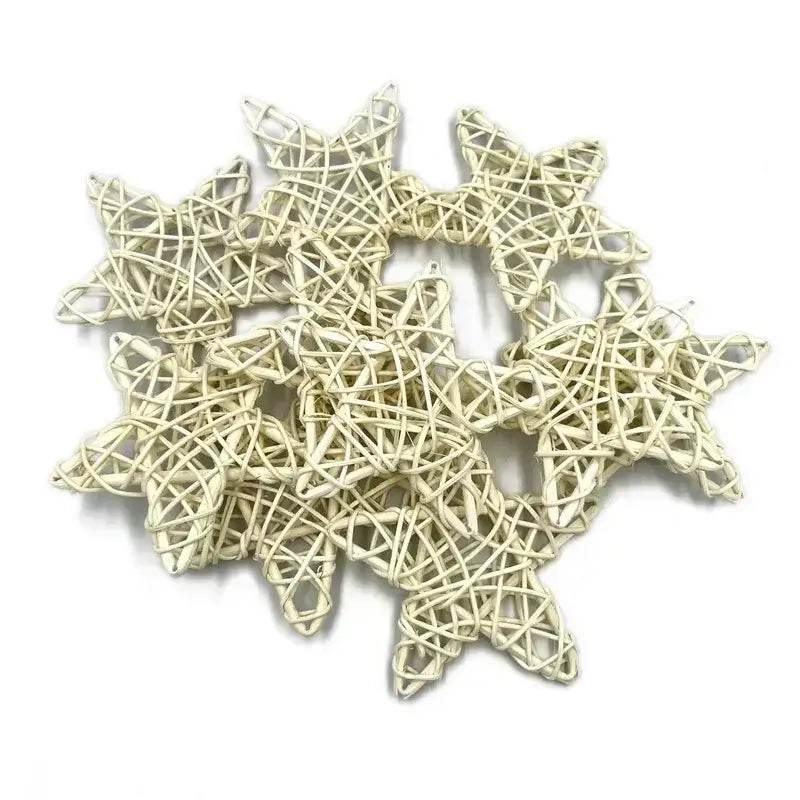 Rattan Sterne Tischdekoration 10er Pack (verschiedene Varianten) - Kochschein