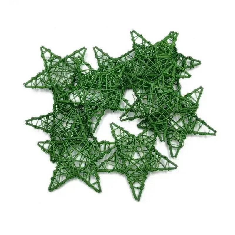 Rattan Sterne Tischdekoration 10er Pack (verschiedene Varianten) - Kochschein