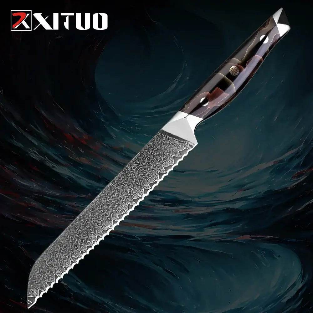 XITUO Exklusives Küchenmesser Set | 67-Lagen Damast (Einzeln oder Sets) - Kochschein