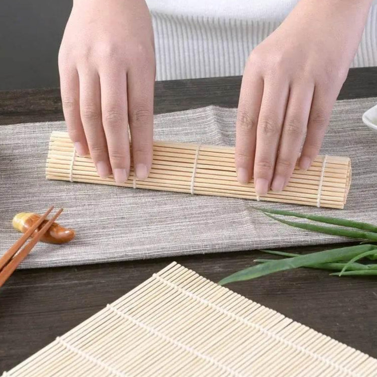 Sushi Rolle - Matte aus hochwertigem frischem Bambus - Kochschein