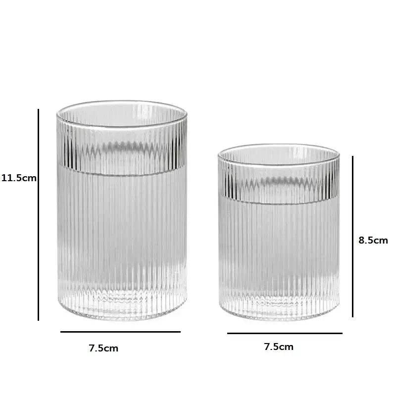 TINYI Wunderschönes bleifreies Trinkglas - Wasserglas (1/3/6er Set) - Kochschein